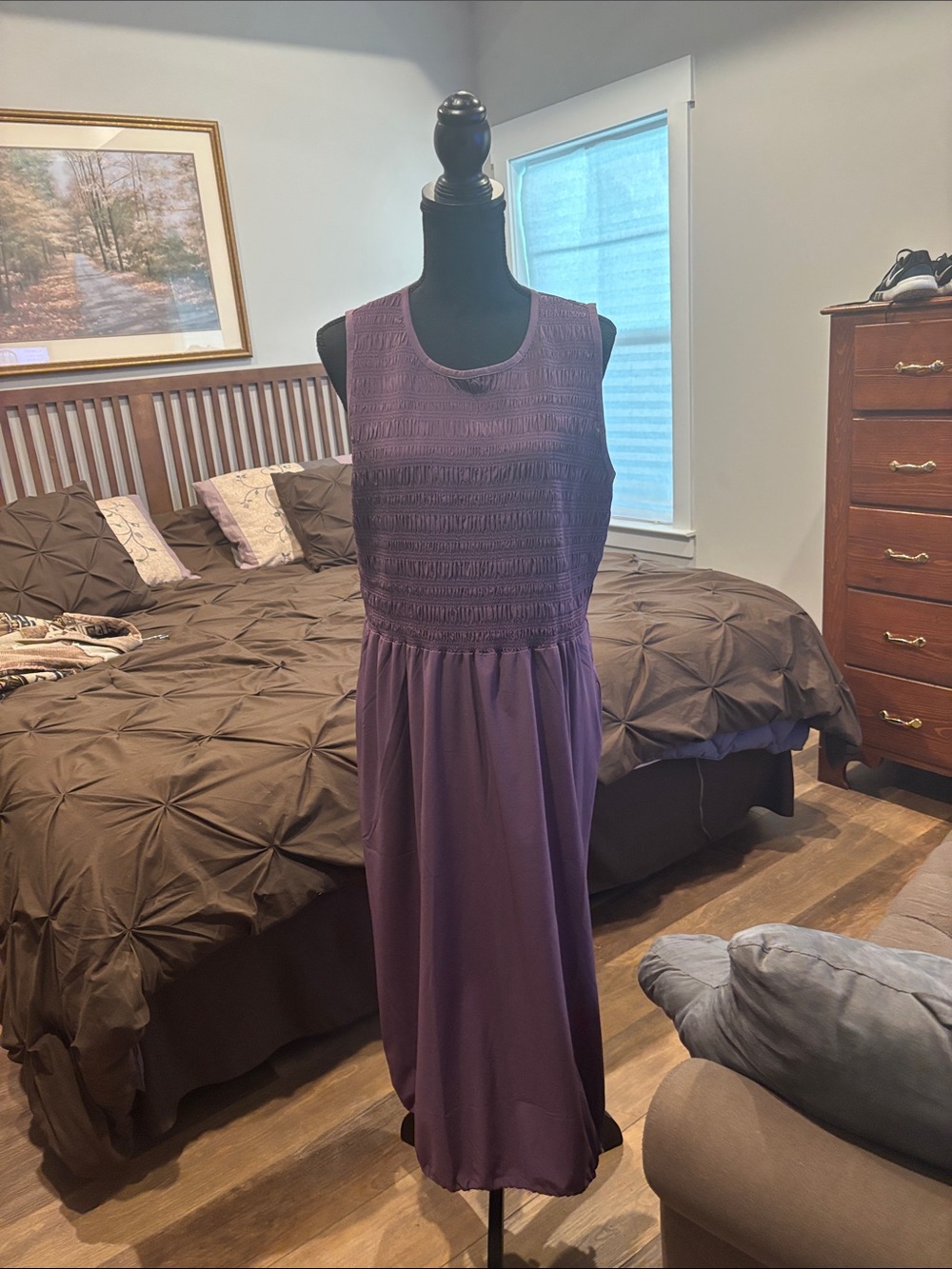 Chico's Sleeveless Purple Maxi Dress